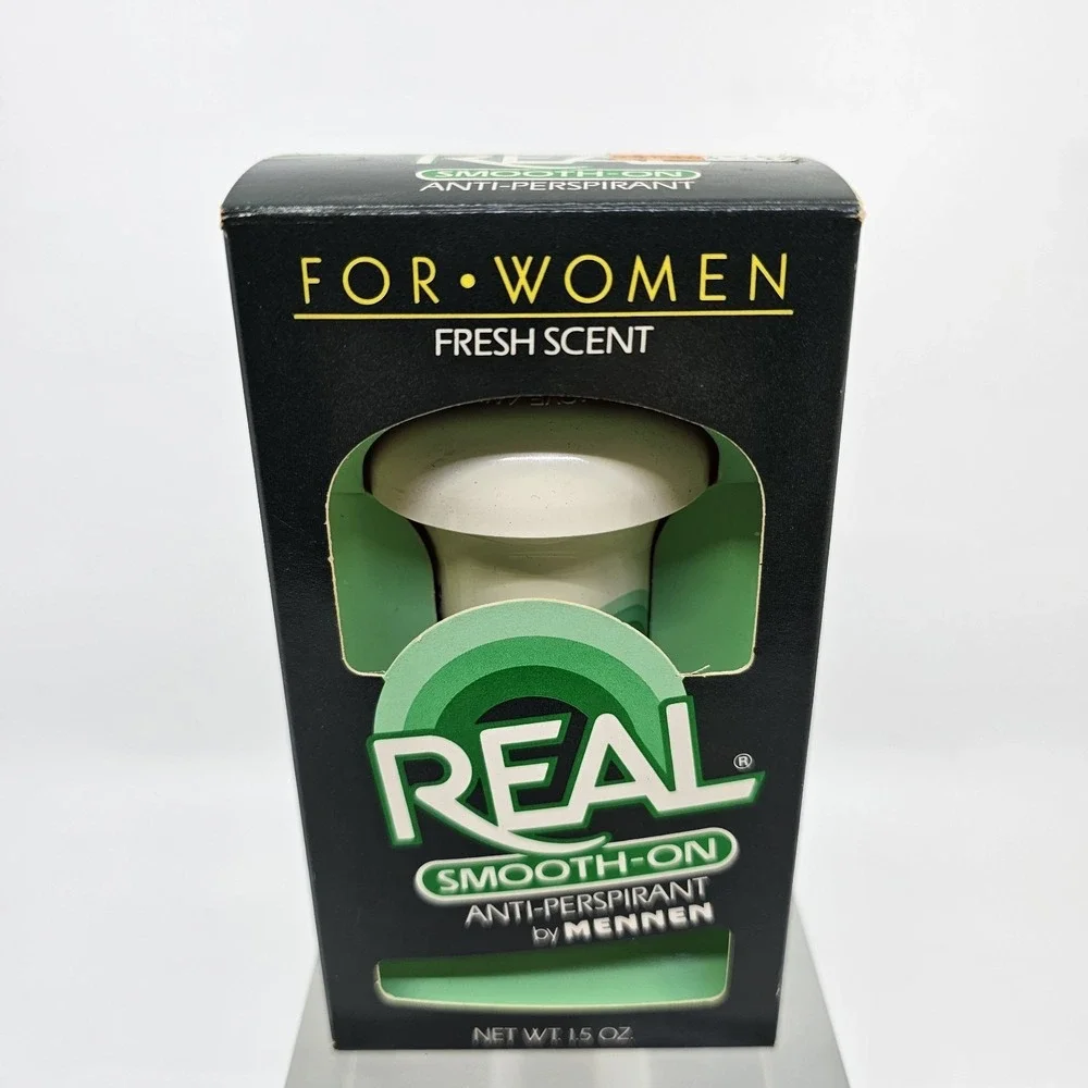 Real Smooth-On Anti Perspirant Deodorant by Mennen, Fresh Scent, Vintage Unused